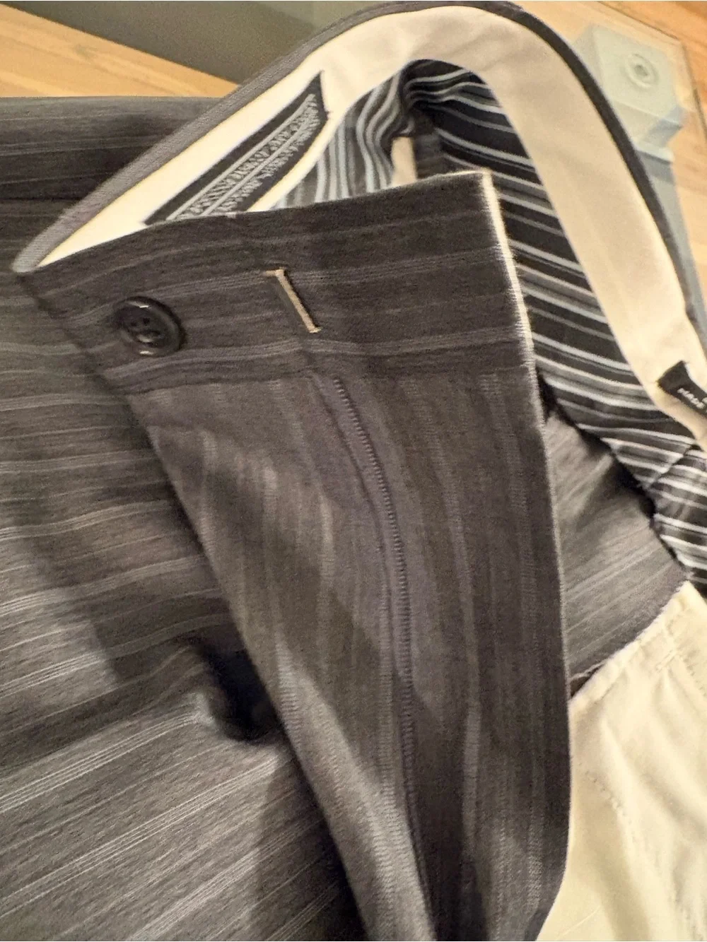 Europa Classic Gray Pinstripe Kids Matching Suit Set - Two-Piece size 14R